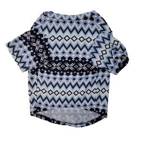 Member's Mark Pet Family Comfortable Machine Washable Sleep Set - Blue Fairisle